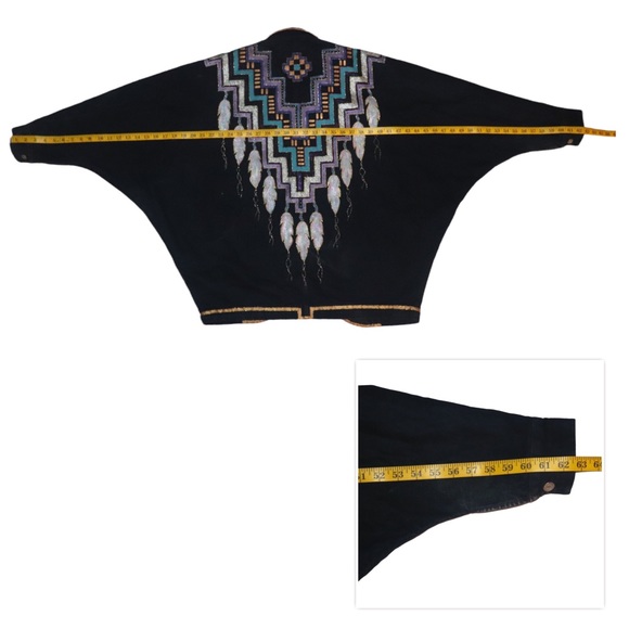 Mary Ann Nibbelink Sundance Vintage Handpainted Denim Jacket Medium Southwest - Picture 10 of 14